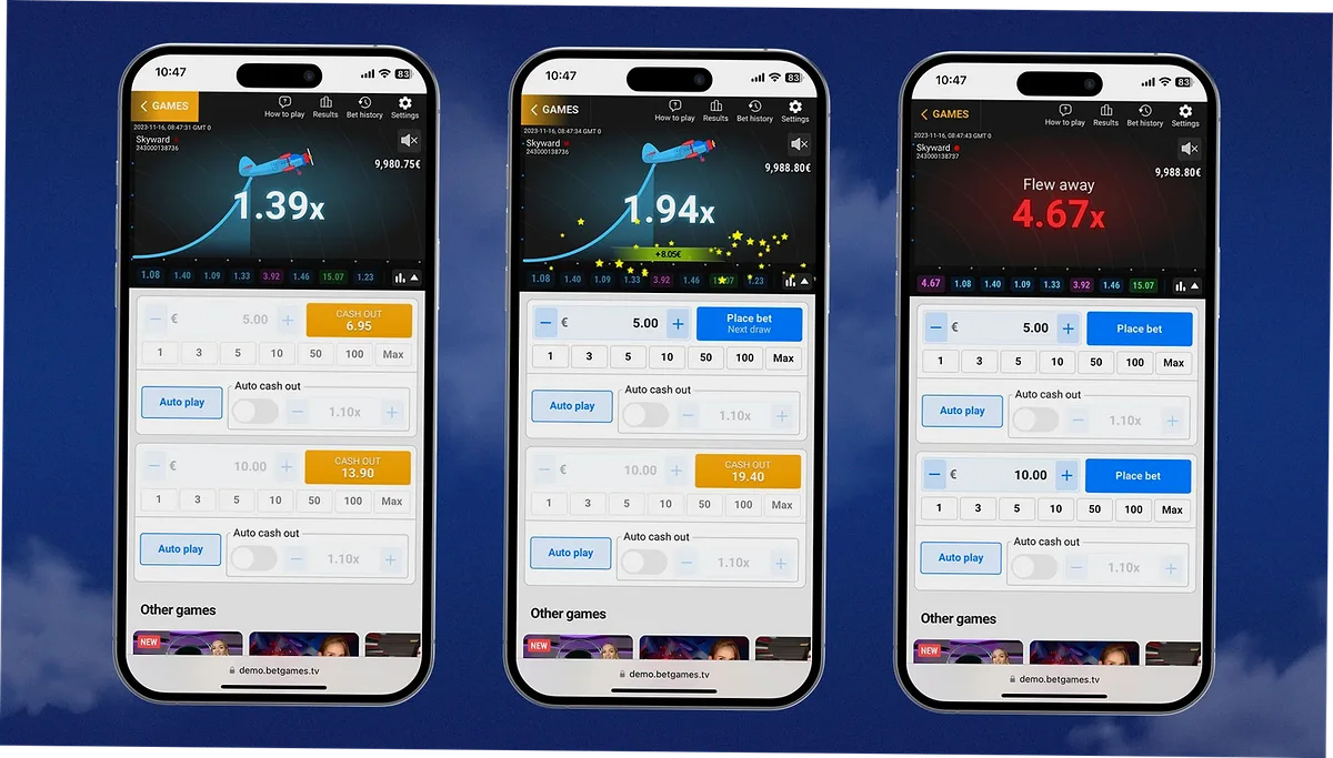 Skyward mobile screenshots
