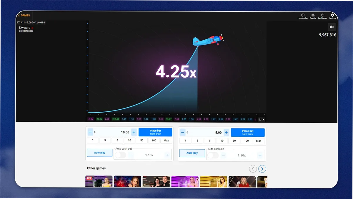 Skyward gameplay 4.25x